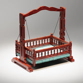 ONIJA Wooden Baby Cradle | Sheesham Wood Foldable Palna | Handmade Newborn Kid Jhula, Multifunctional Crib/Cot, Bed, Rocker